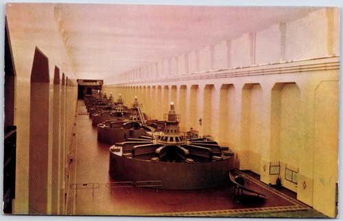 Bonneville dam power house - dam,