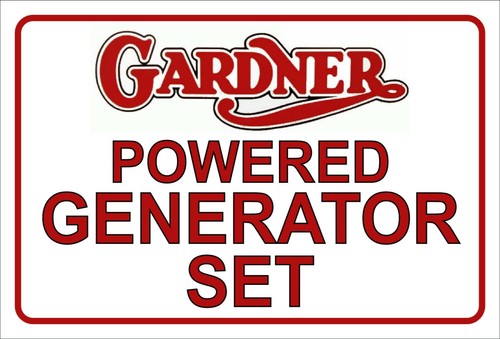 Gardner powered generator set - powered,